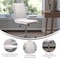 Flash Furniture White Mid-Back Armless LeatherSoft Office Chair GO-21111-WH-GG - alternate 8